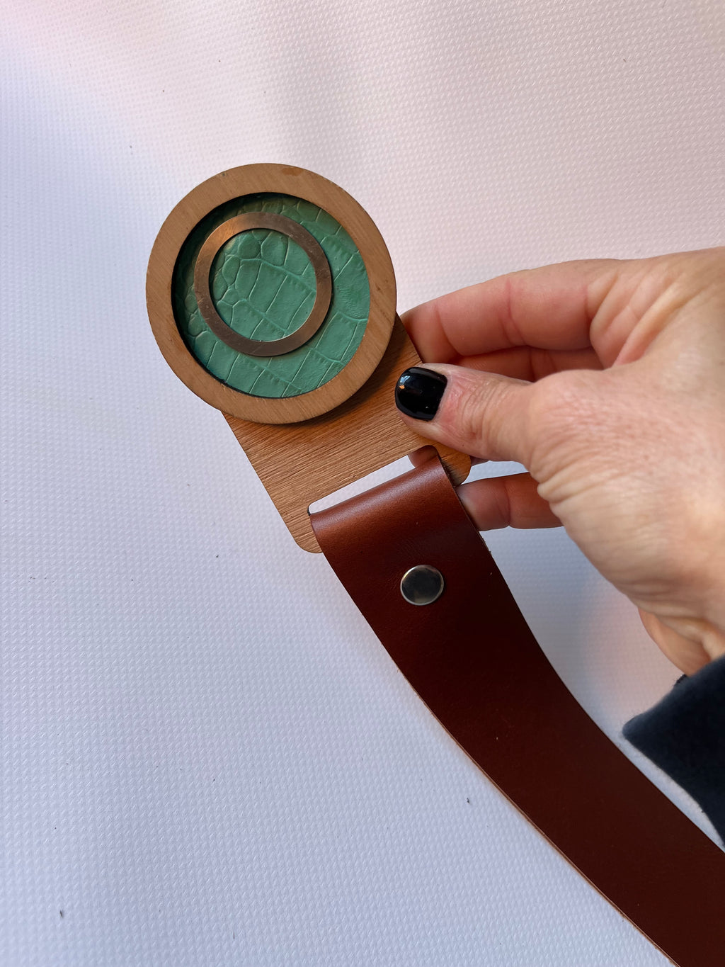 Joyería verde madera